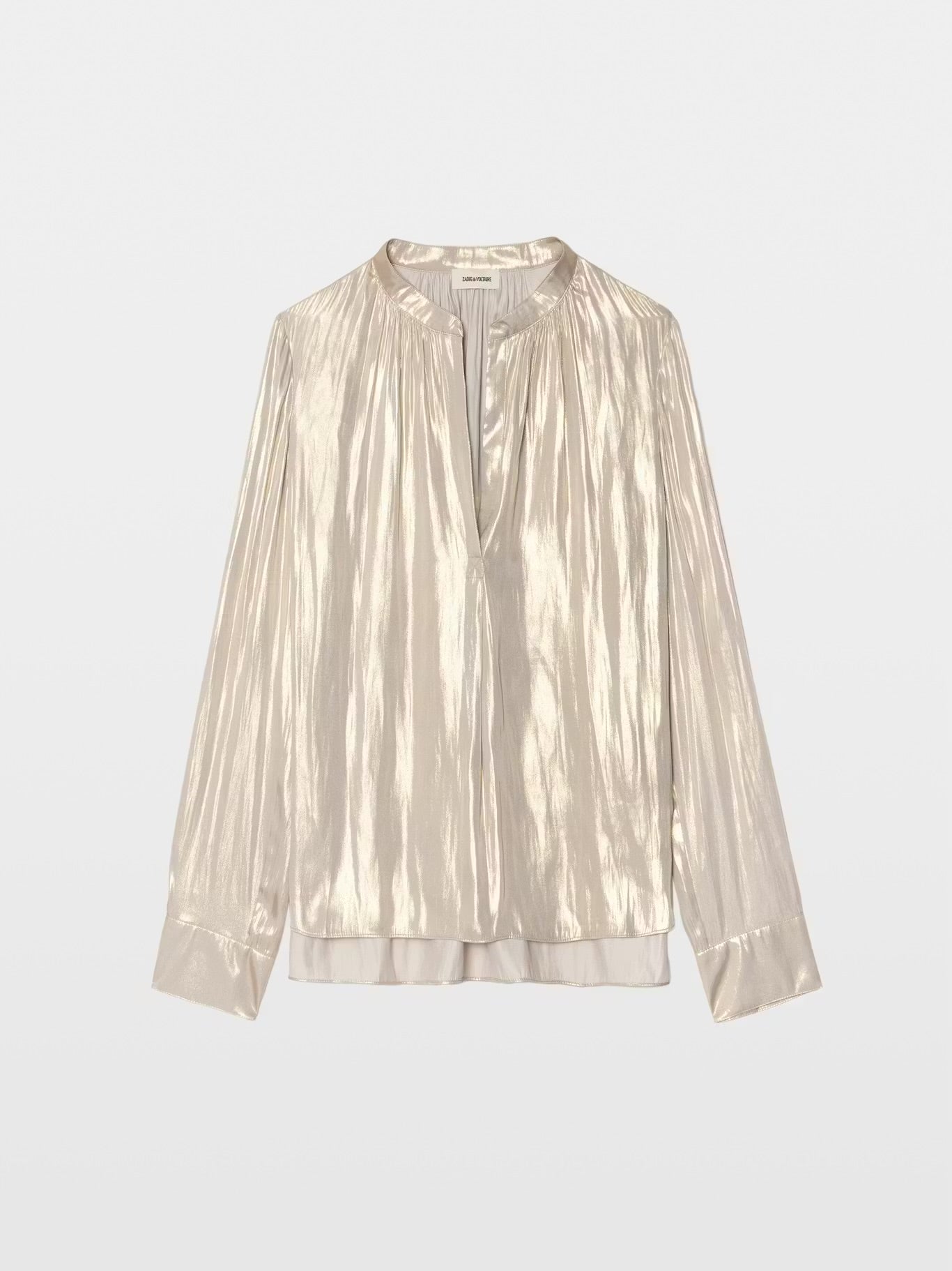 Zadig & Voltaire Tink Satin Blouse Gold