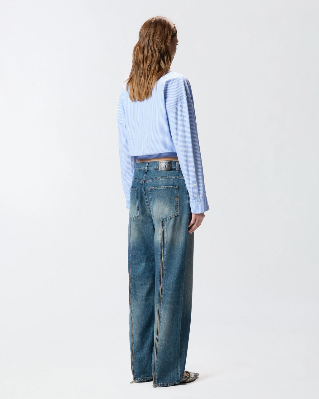 PINKO Loose-Fit Jeans with Rear Zips