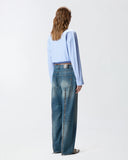 PINKO Loose-Fit Jeans with Rear Zips
