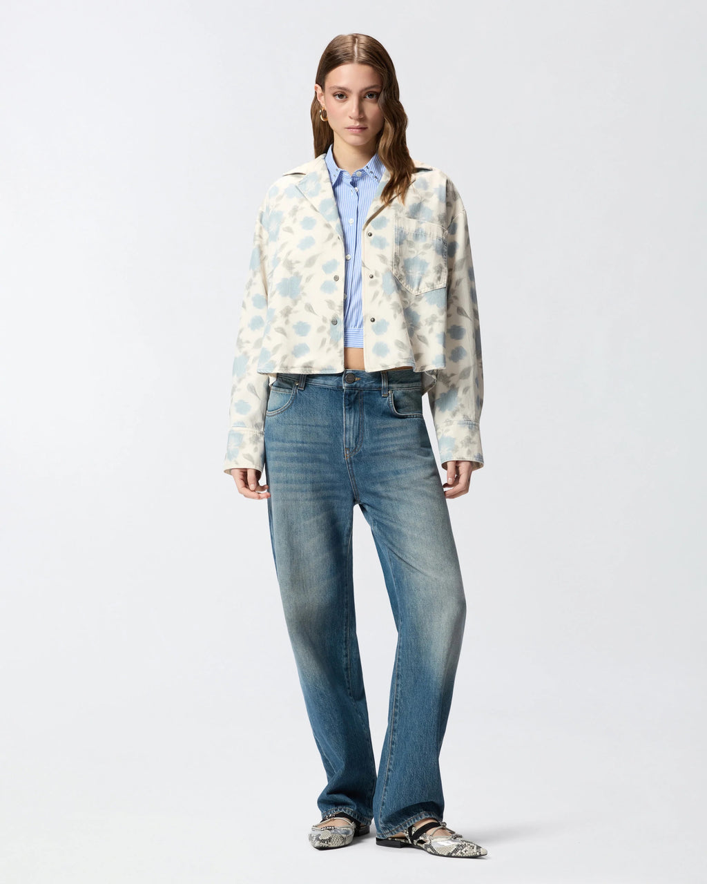 PINKO Loose-Fit Jeans with Rear Zips