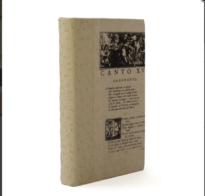 JJ Home Single Ostritch Faux White Book