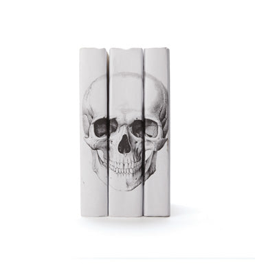 JJ Home White Skull Book Set