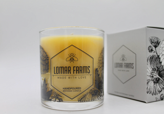 Lomar Farms Red Currant Scented 12oz Beeswax Candle