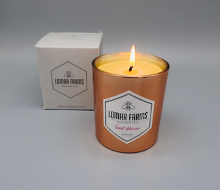 Lomar Farms Sweet Hibiscus Beeswax Candle