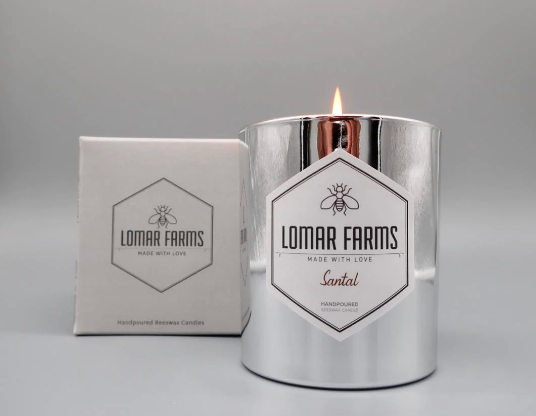 Lomar Farms Santal Beeswax Candle