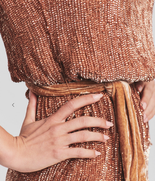 Retrofête Ella Sequin Dress in Bronze