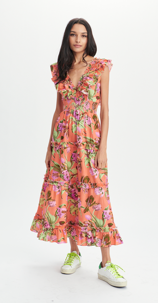Love The Label Azalea Dress in Topanga Coral